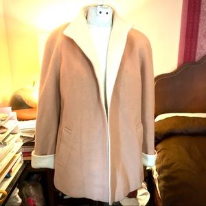 SALE!! CLASSIC GLAMOUR Camel Wool Swing Coat